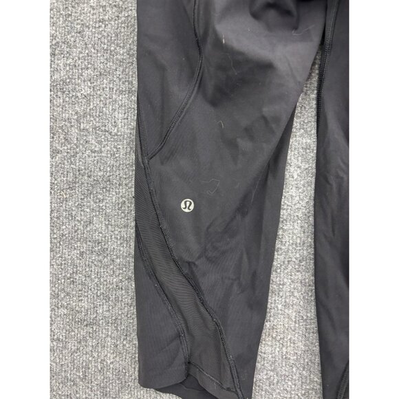 Lululemon Pants Womens 4 Black Capri High Rise Pockets Running Leggings Luxtreme - Picture 6 of 6